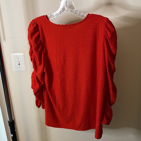 Banana Republic Red Blouse NWT Medium - Picture 3 of 5